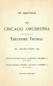 December 16 & 17, 1892, program book cover