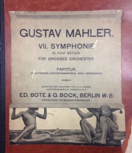 Cover of one of two first edition Symphony no. 7 scores in the Rosenthal Archives collection